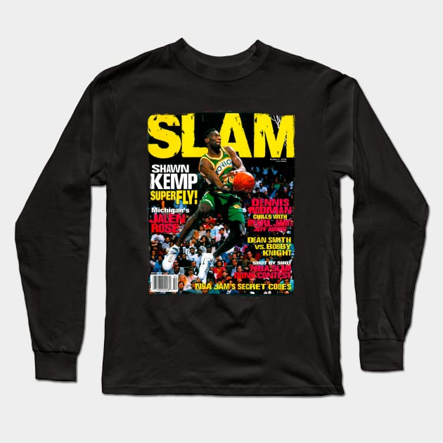 KEMP - SLAM Long Sleeve T-Shirt by Buff Geeks Art